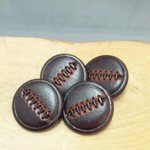 19ｍｍ◇4個入◇　イタリアのレザー風ボタン　