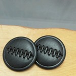 28ｍｍ◇2個入◇　イタリアのレザー風ボタン　