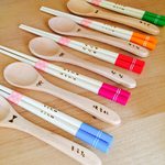 miyaざ専用♡オーダー 焦がしお名前入りお箸&スプーンセット