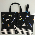 【再販・ラスト】レッスンバッグ&シューズケース  宇宙A