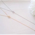 【再販】キュービックジルコニア&メタルスティックY字ネックレス