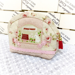 送料無料♬ミニ薔薇ポーチ パッチワーク