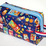 【ラミネート】レトロポップお菓子柄　おむつポーチ