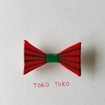 クリスマスリボンブローチ