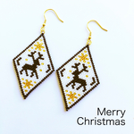 Christmas ☆ トナカイピアス ( イヤリング クリスマス サンタ )