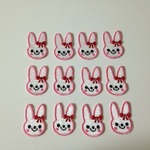 【ワッペン】うさぎさん小　12枚セット★アイロン接着可★入園準備★きらりぼん