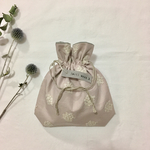 ✳︎再販売✳︎ アナベルの巾着《グレイッシュピンク》