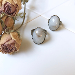 オーバルリング ライトグレー - oval ring light gray -