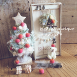 お取り置き💖りんごもりもり クリスマスツリー&アンティークドア ミニチュア
