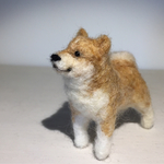 フェルト犬　柴犬　<MW049>