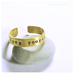 再販！好きな文字刻印可能！真鍮リング💍セミオーダー刻印リング☆