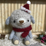 あみぐるみクリスマスわんこ