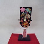 羽子板（25cm)・飾り台・赤布セット