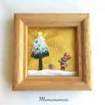 小さなウサギのXmas額縁