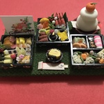hand made ミニチュアドールハウス おせち３段重⓷