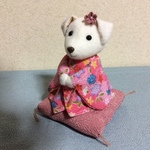 ちりめん細工・干支(戌)飾り