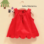 【popo0713様オーダー用】コーデュロイのス赤いカラップワンピース【red】