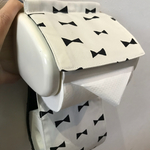 トイレットペーパーホルダーカバー リボン