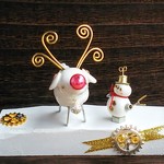 トナカイロボ2号と雪だるまロボ☆トナカイロボ出動です！！☆