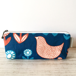 北欧 花と鳥 ＊ メガネケース ポーチ