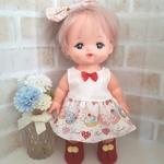 新作♪メルちゃん  服　ワンピースとショートブーツとヘアゴムのセット♪