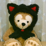 ダッフィーちゃん用フード付きマフラー