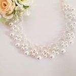 ホワイトパールのネックレス　卒業式、結婚式、入学式