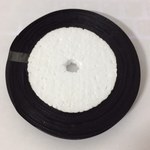 (20m x 2個) 片面サテンリボン 幅6mm【39ブラック 黒 Black】