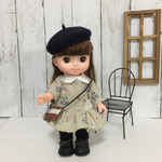 ソランちゃんのお着替えセット リバーシブルベレー帽&お花のワンピース