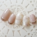 新色大人マーブル/上品ネイル/大人可愛い/ネイルチップ/結婚式/成人式/前撮り/サロンネイル/付け爪/Ｊ106 