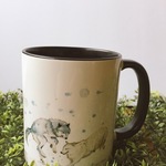 オオカミ家族のマグカップ