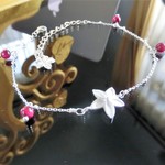 バリ島のお花！チュンパカ＆フランジパニ925シルバーブレスレット