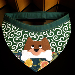 [再販] 2018 お正月バンダナ柴犬(緑)