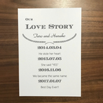 結婚式♡ラブストーリーA♡名入れ♡オーダー