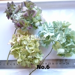 No.6☆紫陽花☆ドライフラワー3本(花小さめ)