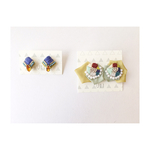 cosi様専用カート パレードパール刺繍ピアス/シカクボヘミアンピアス