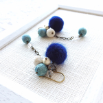 木の実と雪の実 / ブルーグリーン、コットンパール