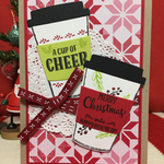 コーヒーブレイク気分のクリスマスカード