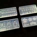 3Dシリコンモールド ミニパーツ シリコンモールド ネイル UVレジン アルファベット 数字 新バタフライ 新サクラ