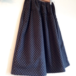 ＊polka dot 起毛 ティアードスカート(black)＊