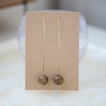 ドイツ製丸すじ12（ブラウン）☆ 華奢なロングチェーン♡ピアス・イヤリング♪～6サイズセレクト♪【K18・K14GF/14kgf対応】
