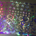  限定販売☆レジン用箔押しシート☆《月と星》ホログラム3色セット！！