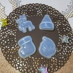 ３Ｄちびっこクリスマスのレジン型４個セット