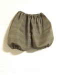 ブラウン グレンチェック かぼちゃパンツ