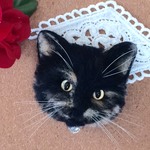 【送料無料】猫ブローチ