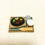 ハンバーグセットで一杯