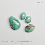 【4点セット】ロイストンターコイズ カボション(×4) Royston Turquoise
