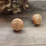 木と植物のピアス   (イヤリング)