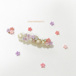 Happiness flower バレッタ  (8cm)