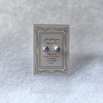 再販2♡パールと透かしハート皿のピアス♡ブルー マーメイド  コットン風パール